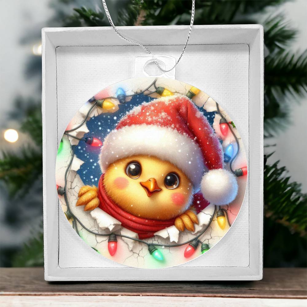Duck Breakaway 3d Effect Acrylic Ornament-[Heartfelt Family Gift]