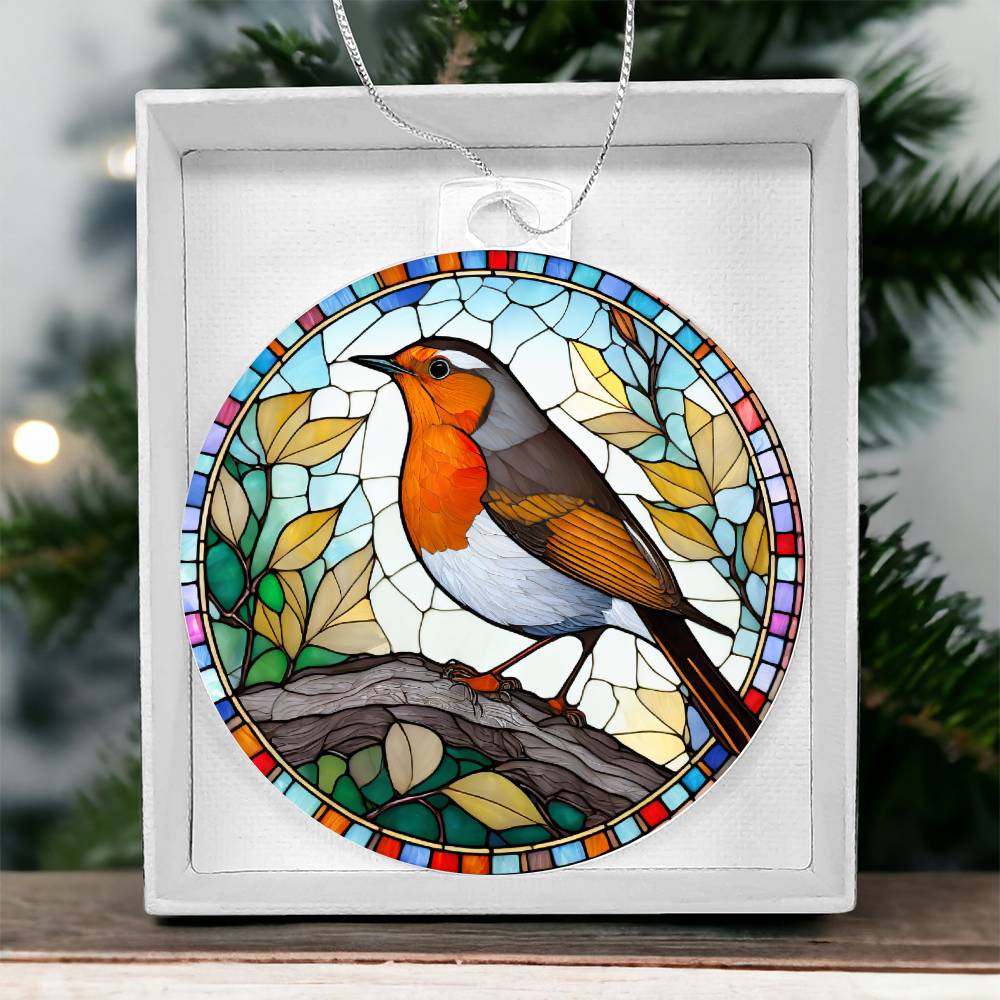Bird Acrylic Christmas Ornament-[Heartfelt Family Gift]