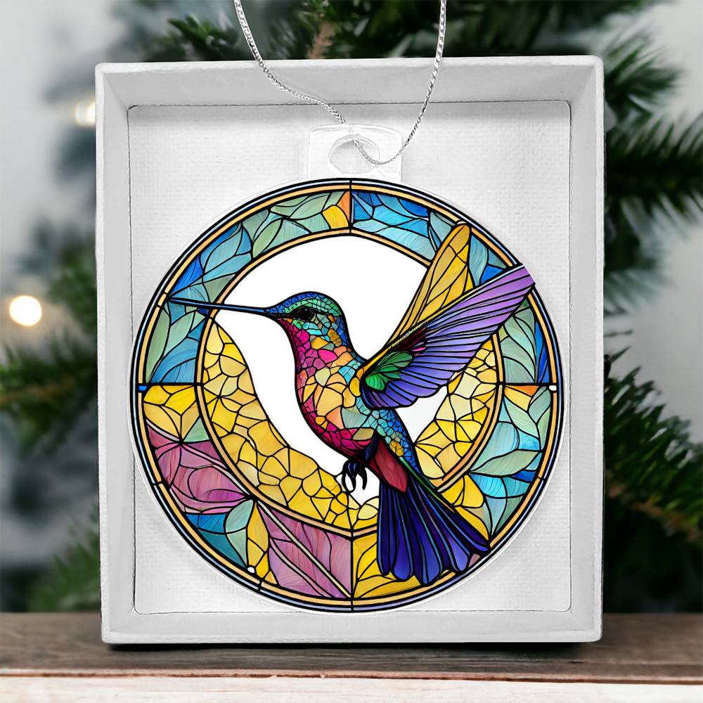 Hummingbird Breakaway 3d Effect Acrylic Ornament-[Heartfelt Family Gift]