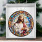 Jesus Stain glass effect Acrylic Christmas Ornament-[Heartfelt Family Gift]