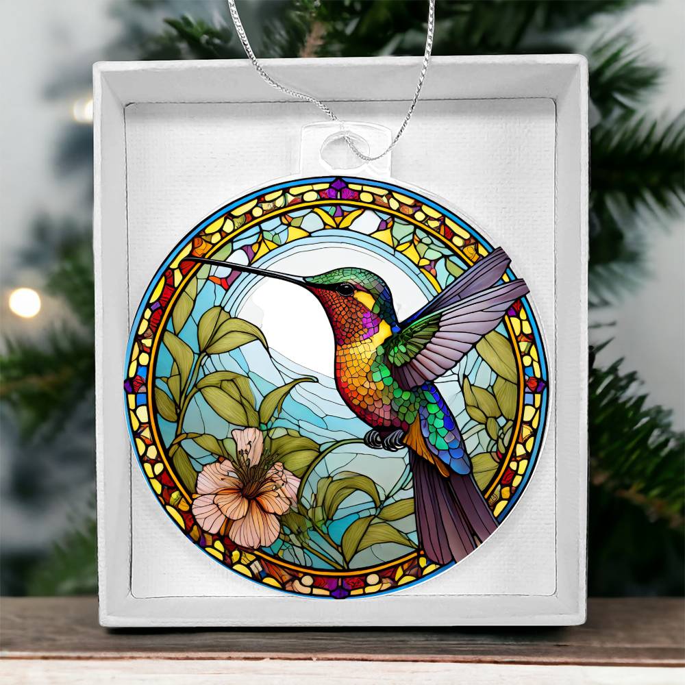 Hummingbird Acrylic Ornament-[Heartfelt Family Gift]