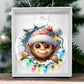 Monkey Breakaway 3d Effect Acrylic Ornament-[Heartfelt Family Gift]