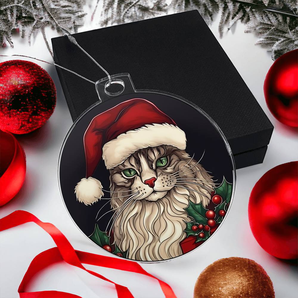 Cat Christmas Tree Ornament-[Heartfelt Family Gift]
