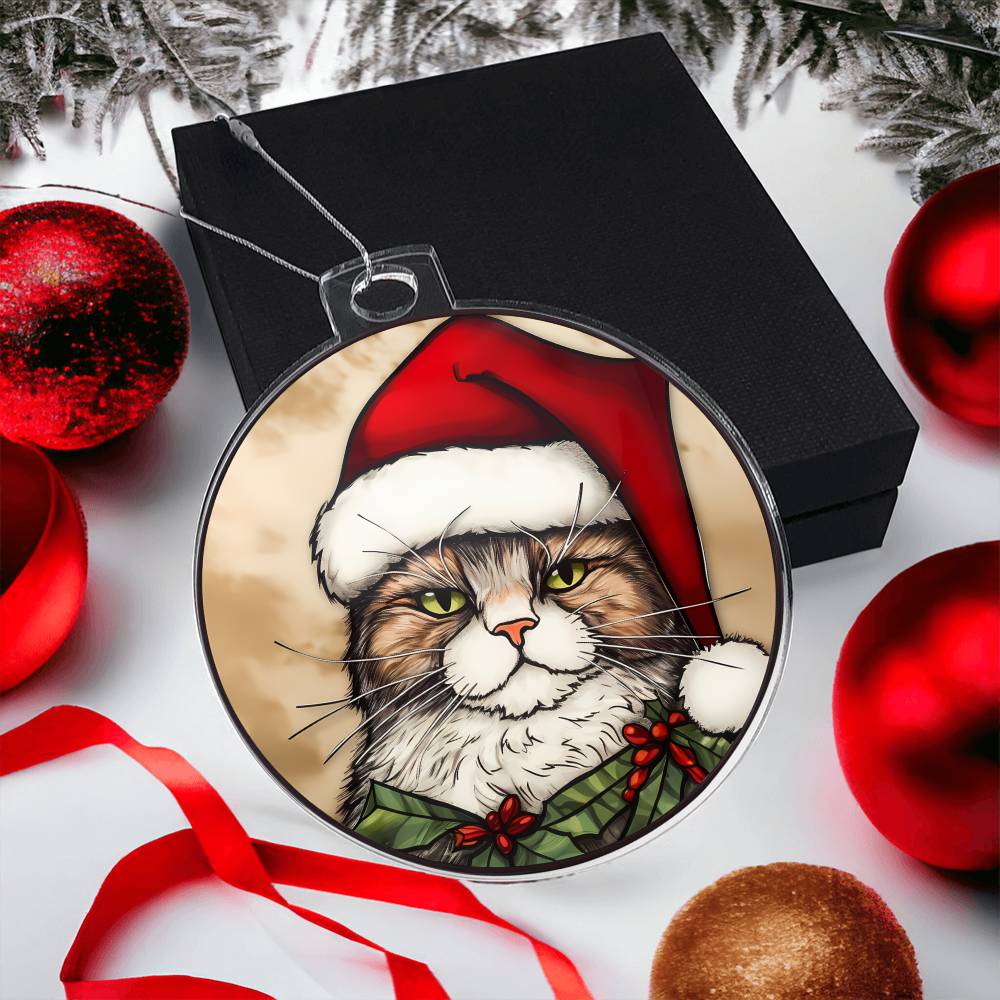 Cat Christmas Tree Ornament-[Heartfelt Family Gift]