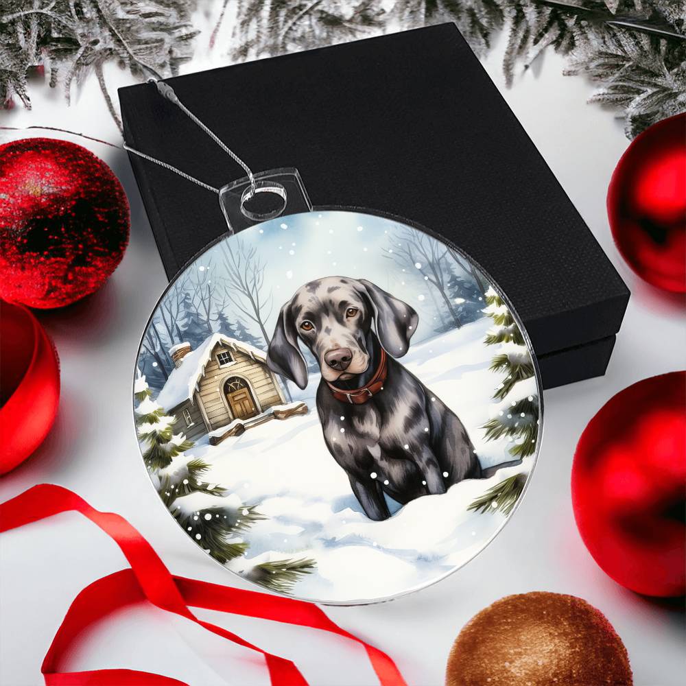 Dog Breakaway 3D Effect Acrylic Ornament-[Heartfelt Family Gift]