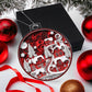 Red Christmas Village Acrylic Ornament-[Heartfelt Family Gift]