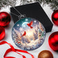 Cardinals Winter Wonderland Acrylic Christmas Ornament - Festive Holiday Decoration-[Heartfelt Family Gift]