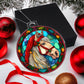 Stunning Stained Glass Horse Christmas Ornament - Perfect for Holiday Decorations-[Heartfelt Family Gift]