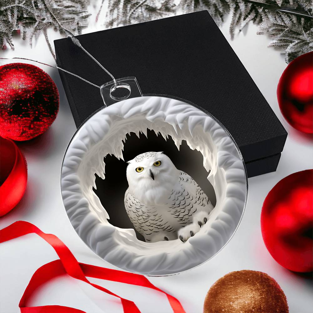Snowman Acrylic Ornament-[Heartfelt Family Gift]
