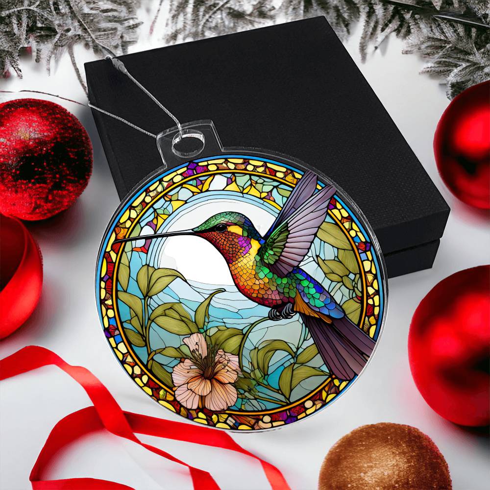 Hummingbird Acrylic Ornament-[Heartfelt Family Gift]