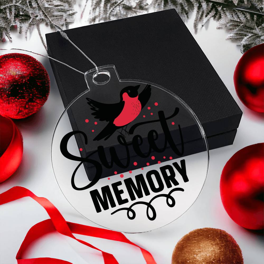 Cardinal Memorial Acrylic Ornament-[Heartfelt Family Gift]