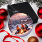 Fireside Snow Day Christmas Ornament - Cozy Holiday Decoration-[Heartfelt Family Gift]