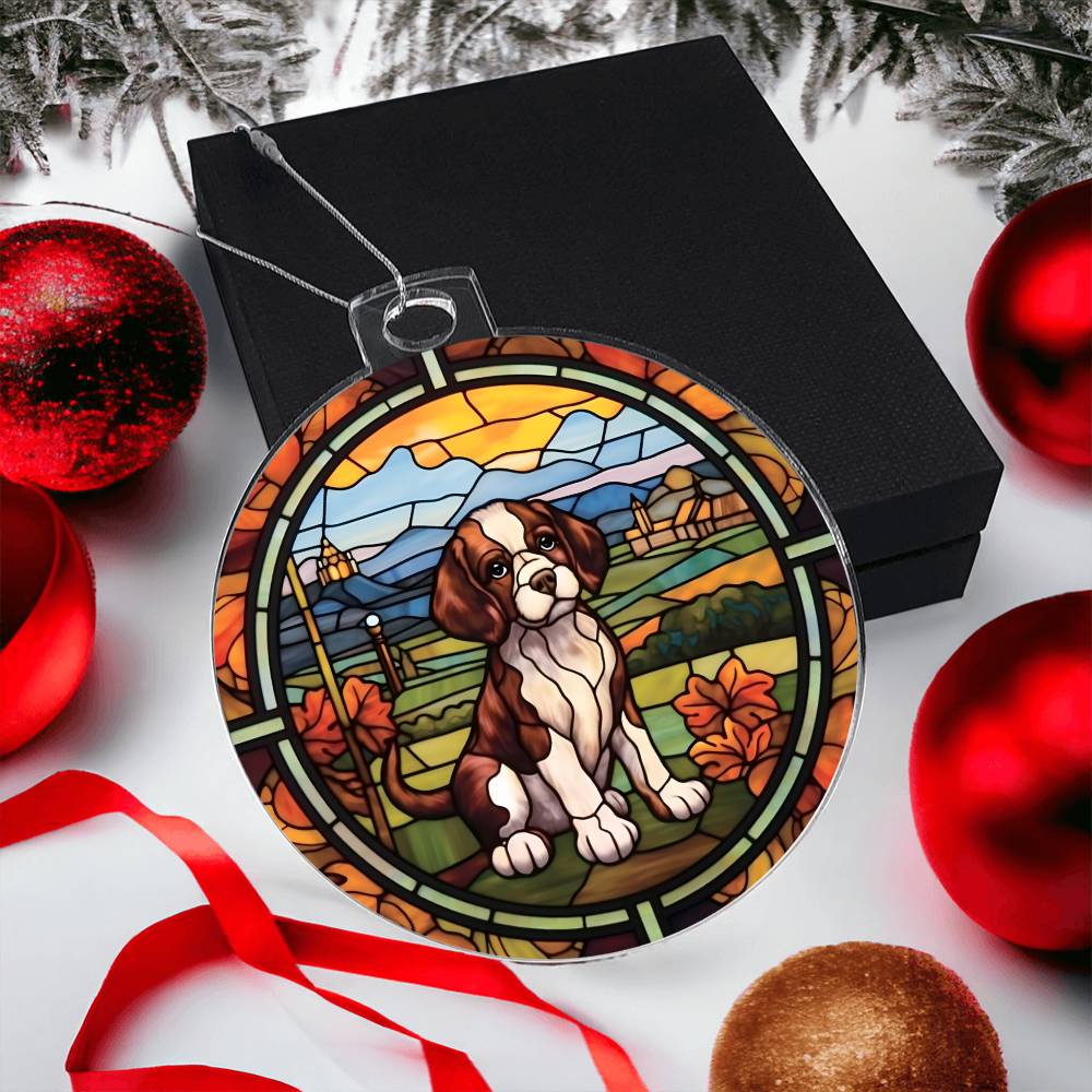 Beagle Christmas Ornament - Adorable Acrylic Holiday Decor for Dog Lovers-[Heartfelt Family Gift]