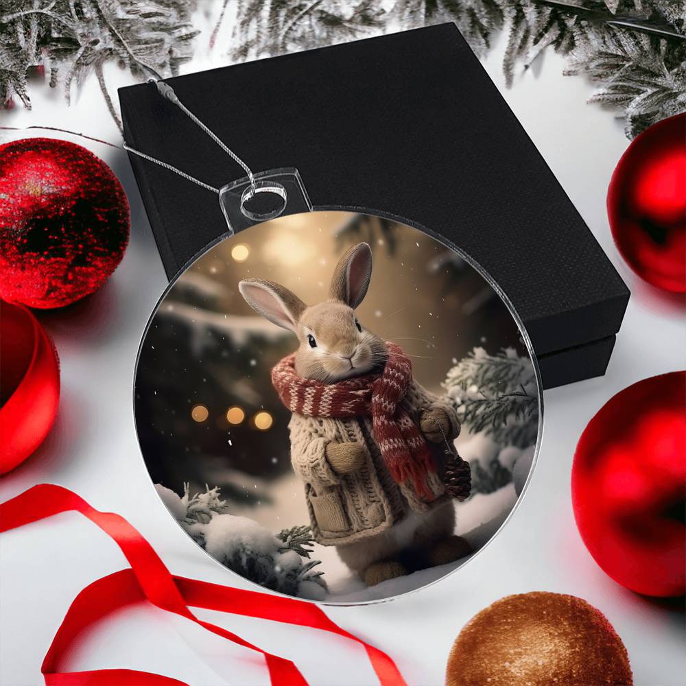 Bunny Christmas Tree Ornament-[Heartfelt Family Gift]