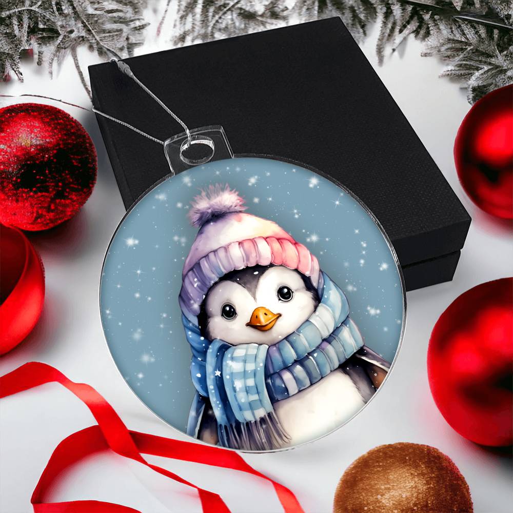 Winter Penguin Christmas Ornament Festive Tree Decoration - Adorable Holiday Dcor for Your Home-[Heartfelt Family Gift]