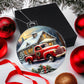 Red Truck Acrylic Christmas Ornament-[Heartfelt Family Gift]