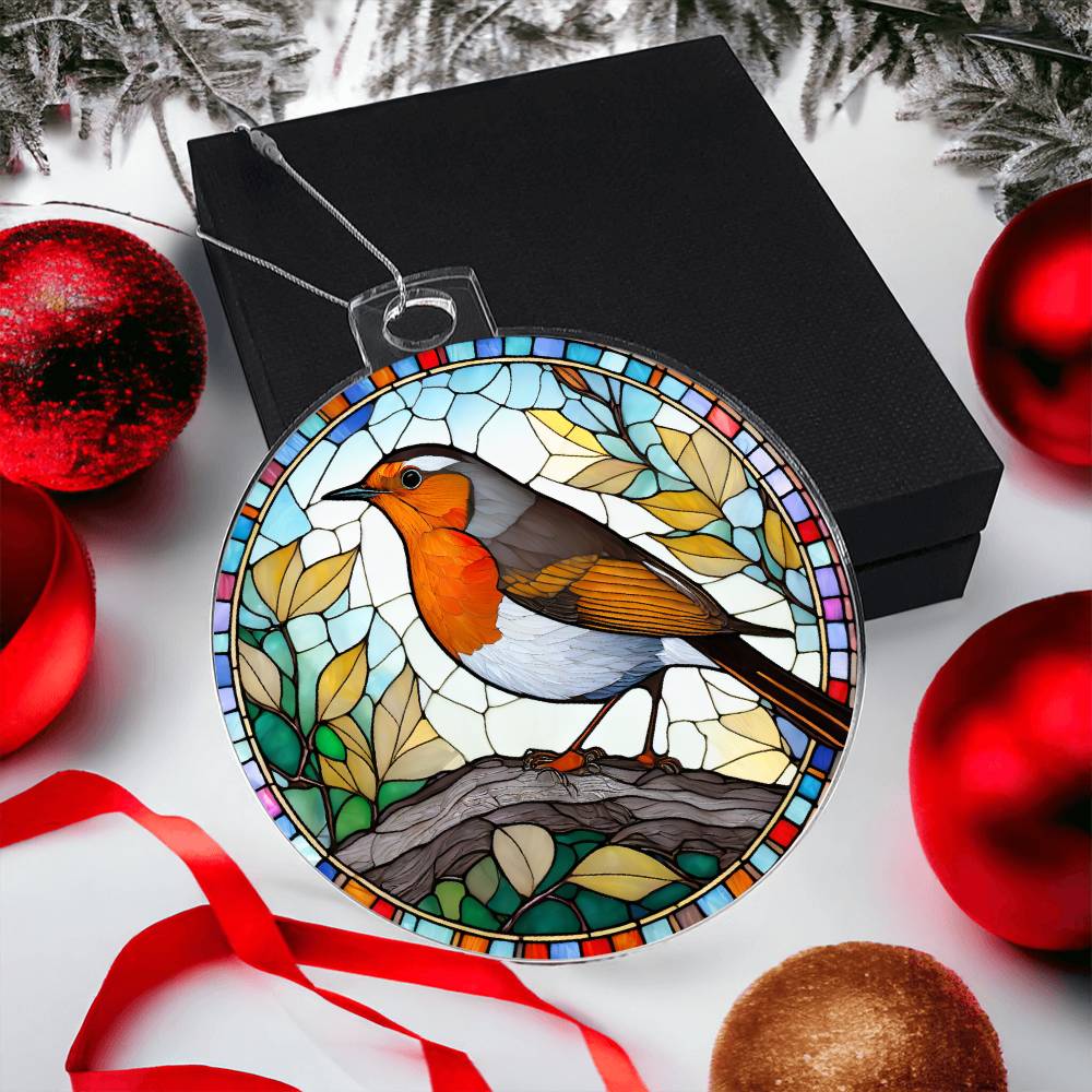 Bird Acrylic Christmas Ornament-[Heartfelt Family Gift]
