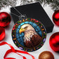 Bald Eagle Stained Glass Acrylic Christmas Ornament - Unique Holiday Decoration-[Heartfelt Family Gift]