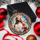 Jesus Stain glass effect Acrylic Christmas Ornament-[Heartfelt Family Gift]