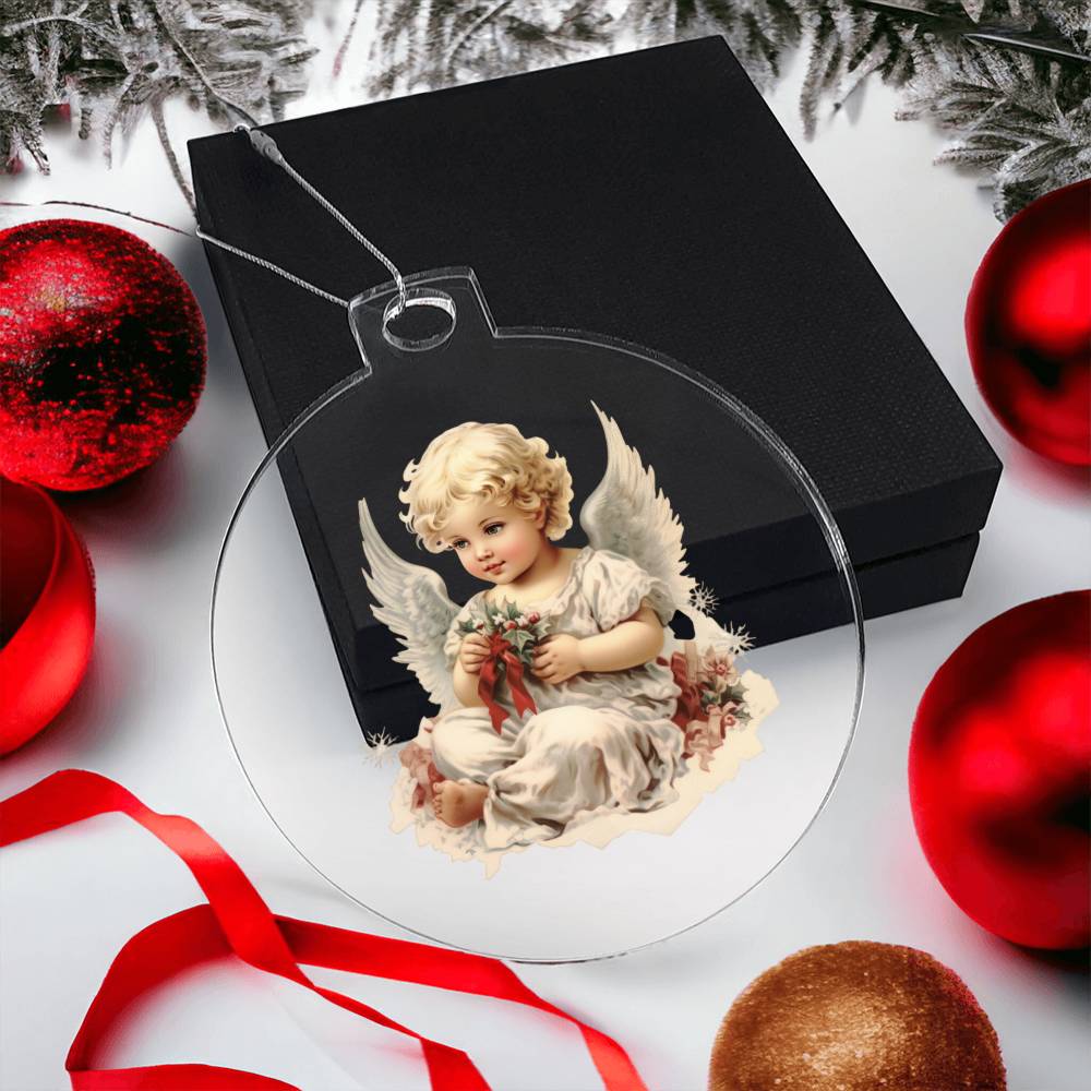 Christmas Angel Ornament - Handcrafted Holiday Decoration-[Heartfelt Family Gift]