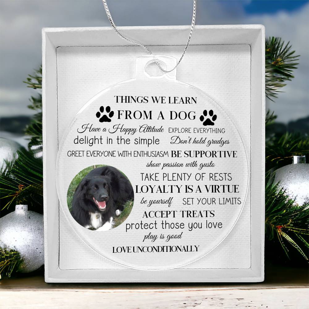 Personalized Photo Things We Learn From A Dog-[Heartfelt Family Gift]