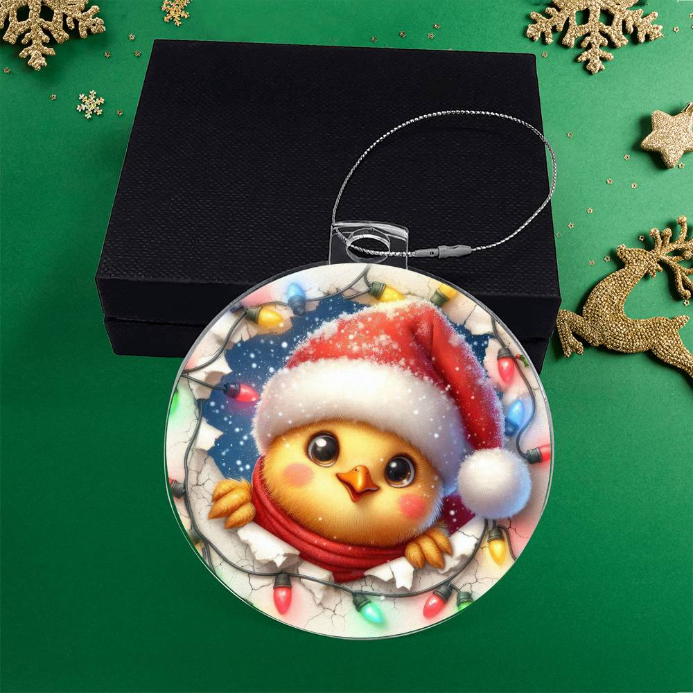Duck Breakaway 3d Effect Acrylic Ornament-[Heartfelt Family Gift]