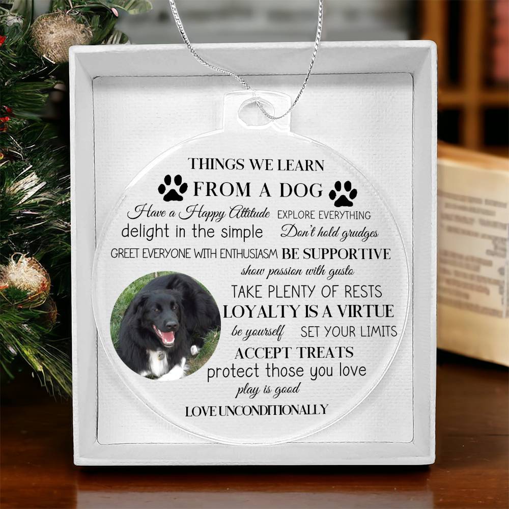 Personalized Photo Things We Learn From A Dog-[Heartfelt Family Gift]
