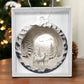 Acrylic Christmas Ornament Snowy Woods 3D Effect-[Heartfelt Family Gift]