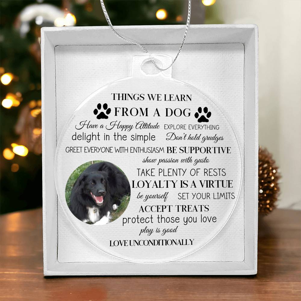 Personalized Photo Things We Learn From A Dog-[Heartfelt Family Gift]