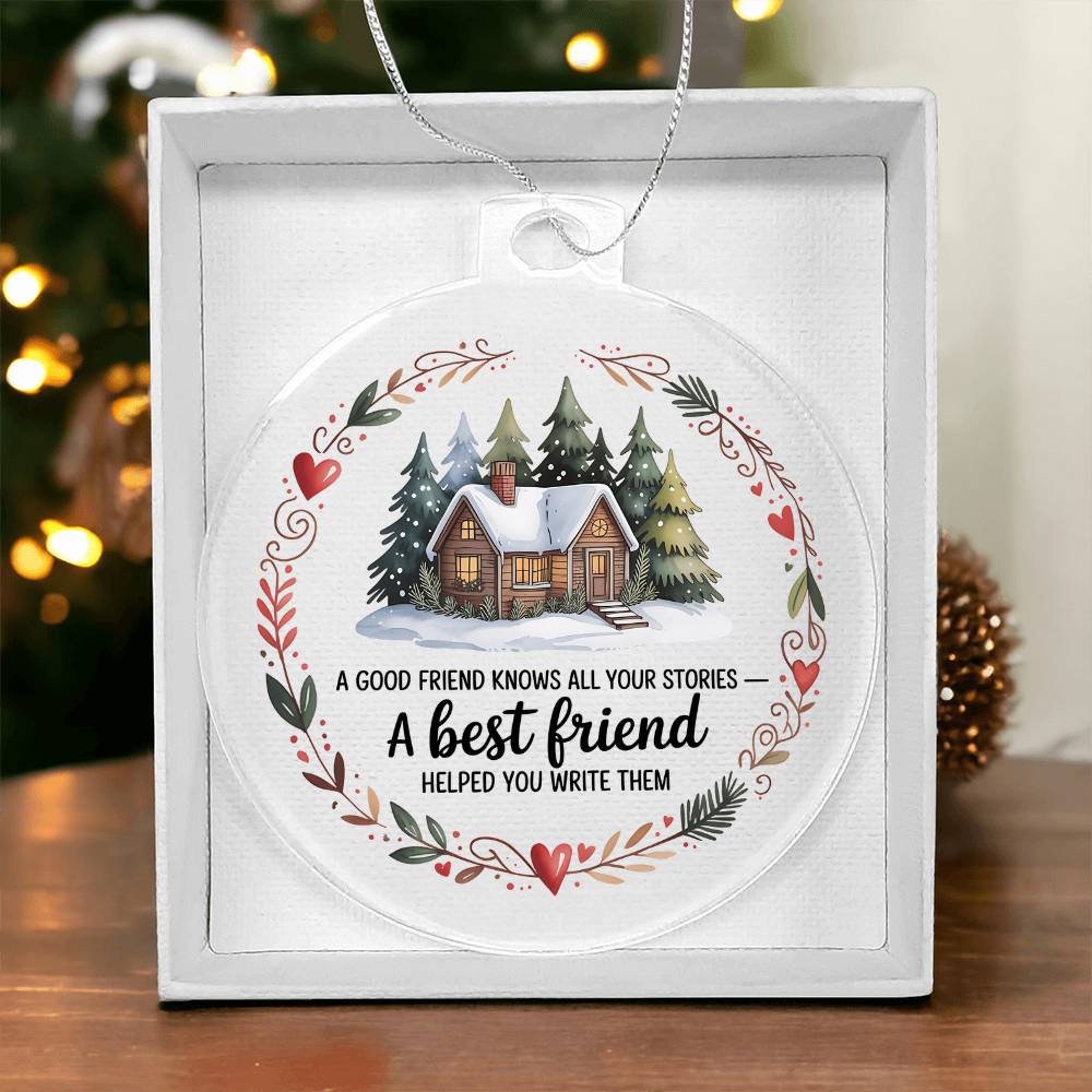 Best Friend Acrylic Christmas Ornament