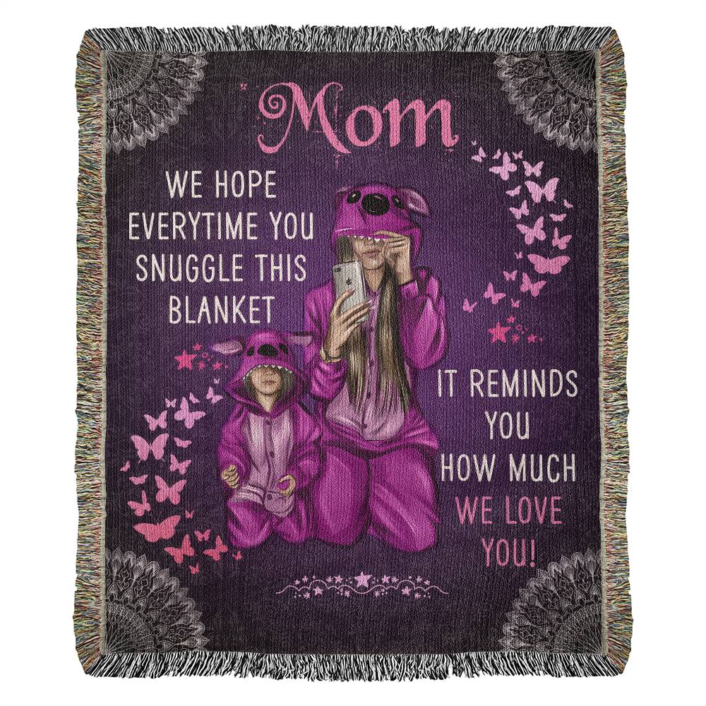 Mom Woven Blanket Gift-[Heartfelt Family Gift]
