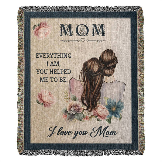Mom Woven Throw Blanket Gift-[Heartfelt Family Gift]