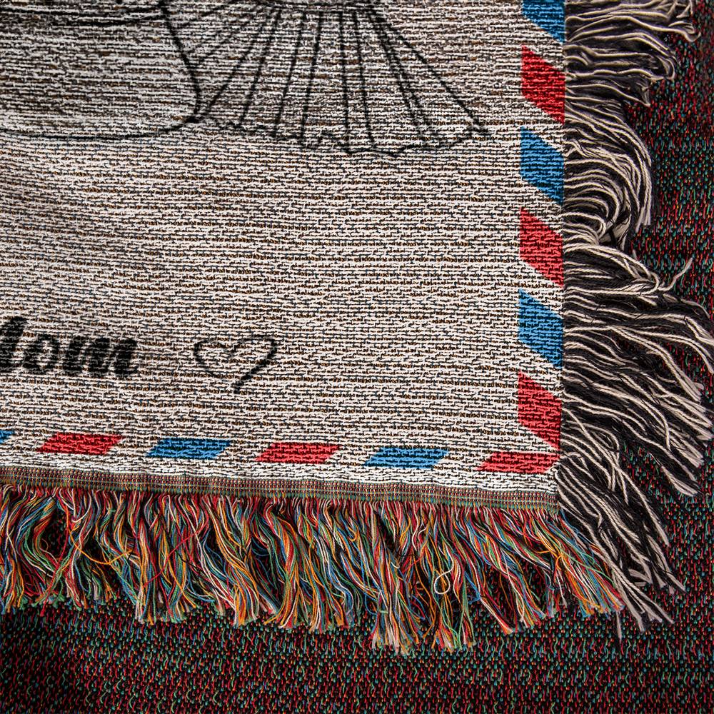 Daughter Woven Blanket - Personalized Soft Throw for Home and Nurseries-[Heartfelt Family Gift]