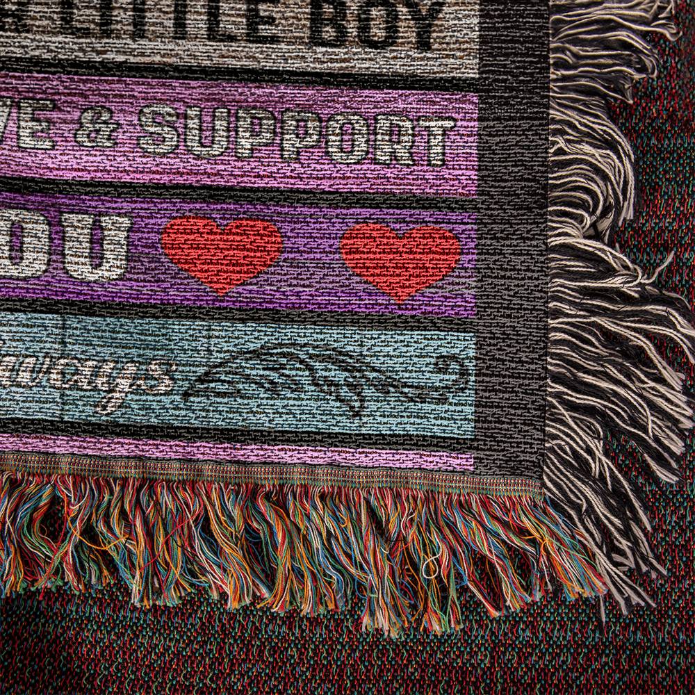 Firefighter Woven Throw Blanket for Mom - Perfect Gift for Mothers Day-[Heartfelt Family Gift]