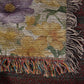 June birth flower month Woven blanket - Roses and Honeysuckle-[Heartfelt Family Gift]