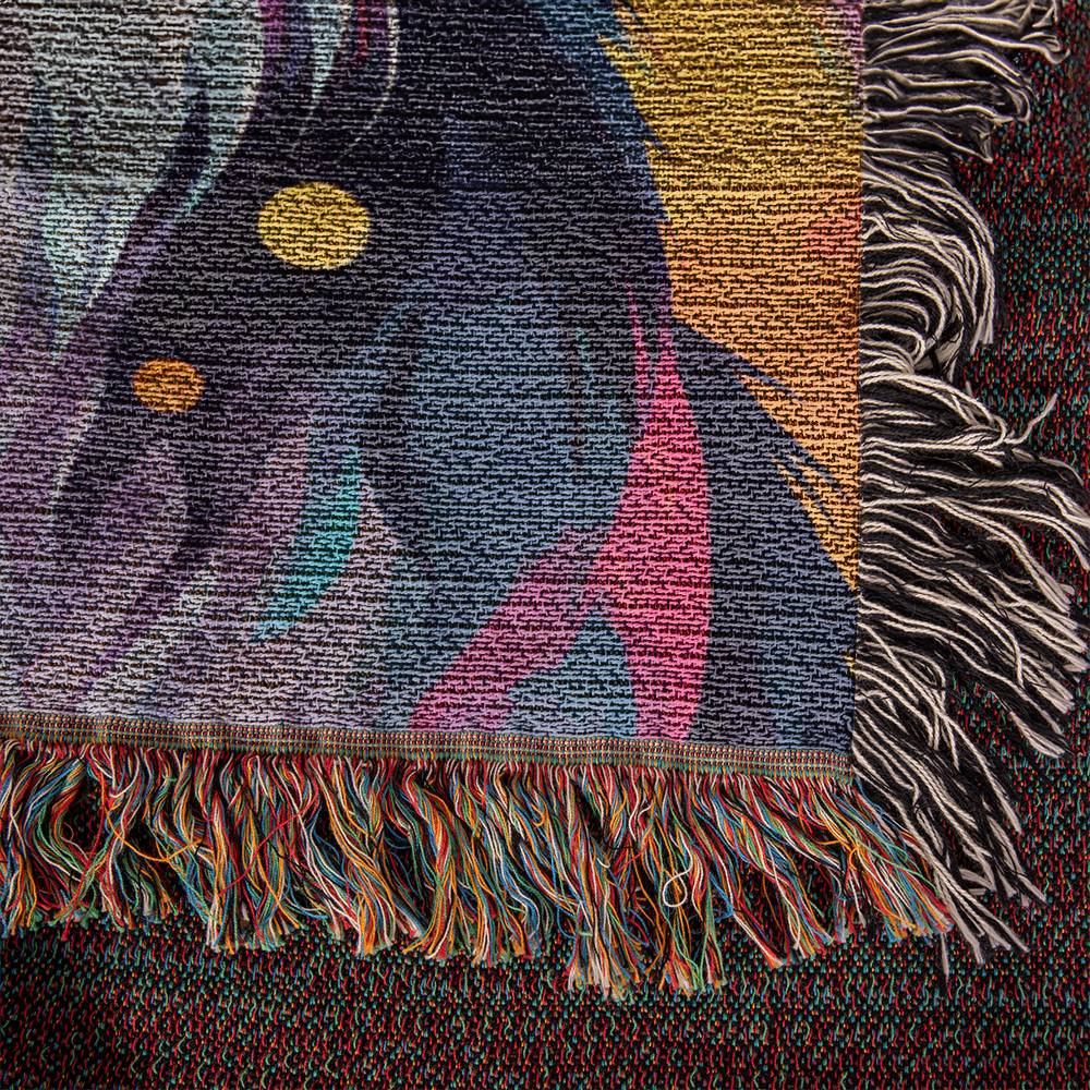 Watercolor Border Collie Blanket Tapestry - Pastel Design-[Heartfelt Family Gift]