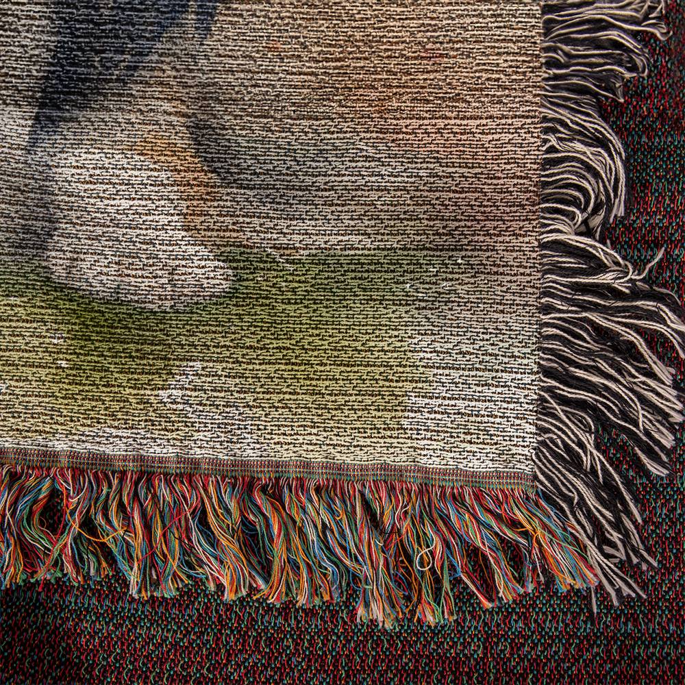 Watercolor Collie Woven Blanket Tapestry - Beautiful Home Decor-[Heartfelt Family Gift]