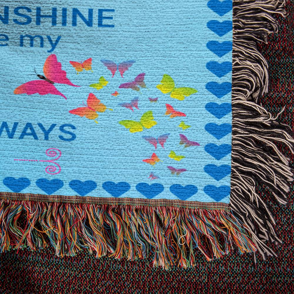 To My Daughter Woven Blanket - The Perfect Gift for Your Beloved Daughter-[Heartfelt Family Gift]