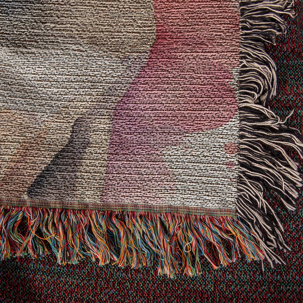 Watercolor Pug Woven Blanket Tapestry - Ideal for Dog Lovers-[Heartfelt Family Gift]