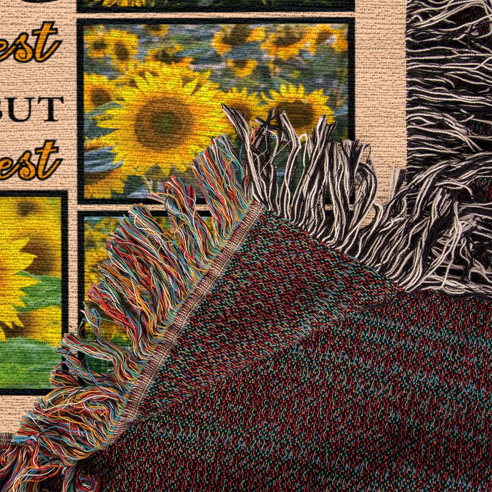 Sunflower Daughter Strong Soft Blanket for Encouragement and Comfort-[Heartfelt Family Gift]