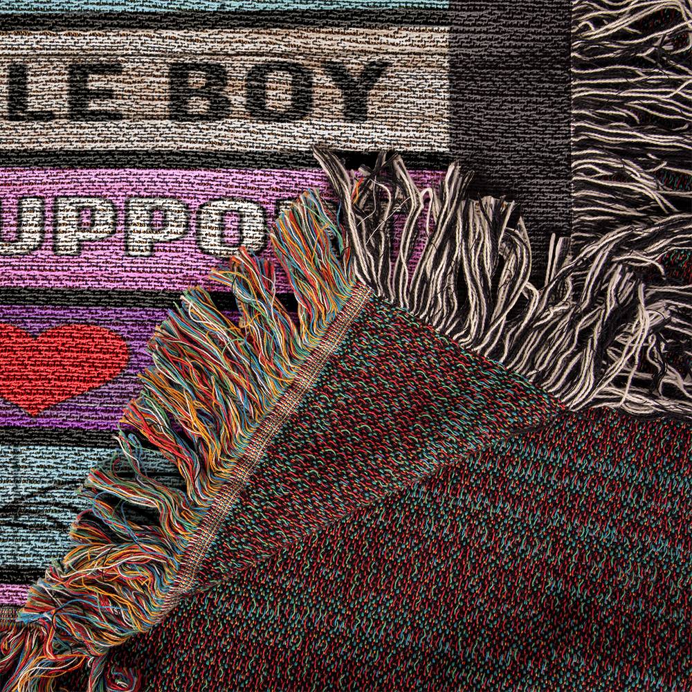 Firefighter Woven Throw Blanket for Mom - Perfect Gift for Mothers Day-[Heartfelt Family Gift]