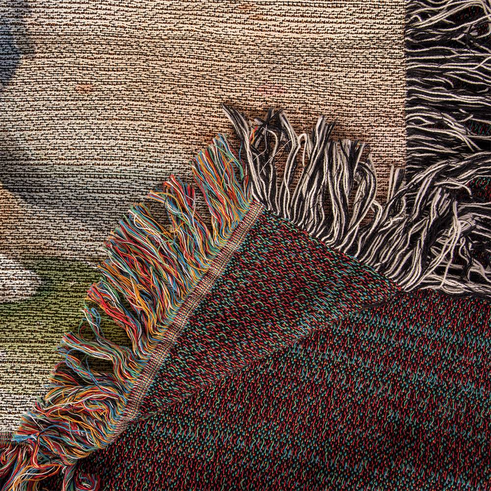 Watercolor Collie Woven Blanket Tapestry - Beautiful Home Decor-[Heartfelt Family Gift]