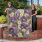 February Birth Month Flowers Violets and Primrose Floral Woven Blanket-[Heartfelt Family Gift]