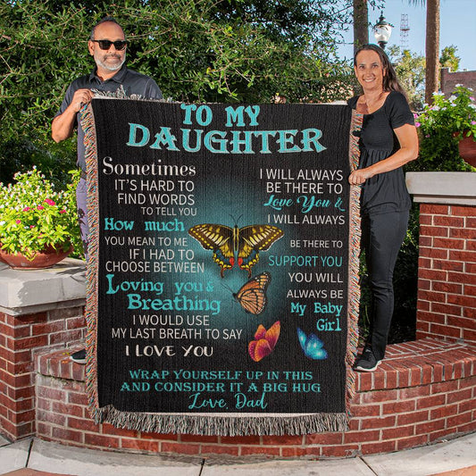 Daughter Woven Blanket Gift-[Heartfelt Family Gift]