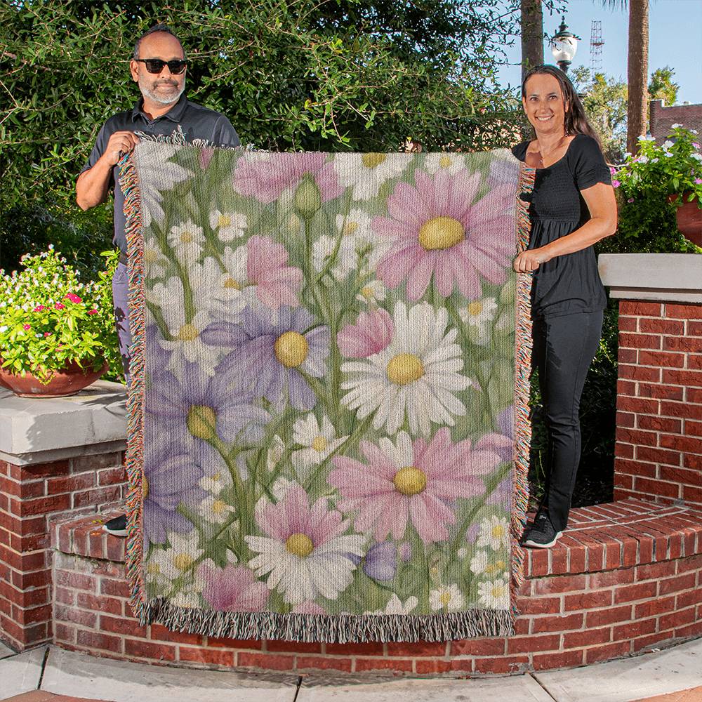 April Birth Flower Blanket Daises-[Heartfelt Family Gift]