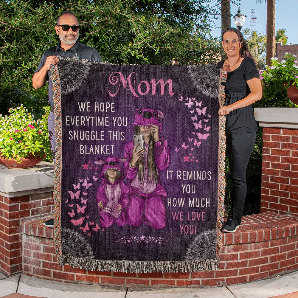 Mom Woven Blanket Gift-[Heartfelt Family Gift]