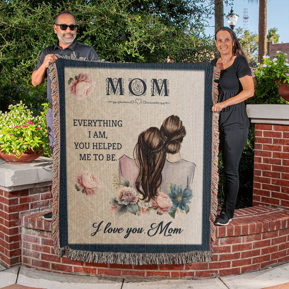Mom Woven Throw Blanket Gift-[Heartfelt Family Gift]
