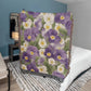February Birth Month Flowers Violets and Primrose Floral Woven Blanket-[Heartfelt Family Gift]