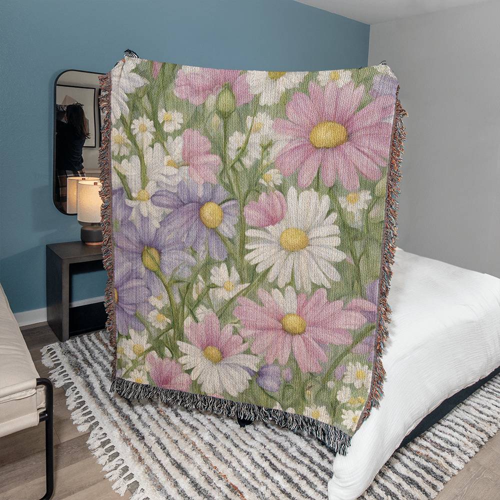April Birth Flower Blanket Daises-[Heartfelt Family Gift]