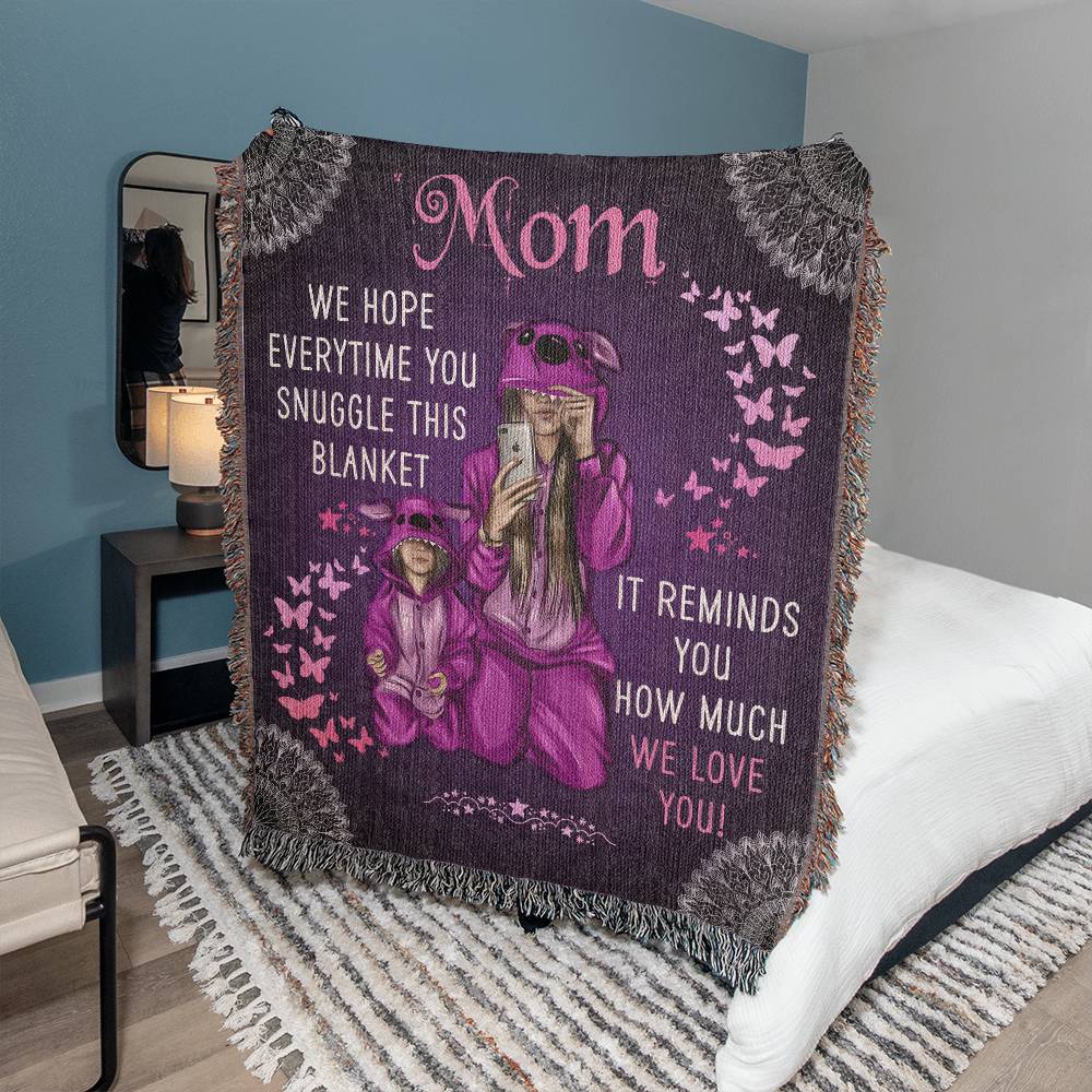Mom Woven Blanket Gift-[Heartfelt Family Gift]